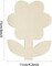 20 Pack 6 Inch Wood Flower Crafts Unfinished Wood Sunflower Cutouts Wooden Flower Hanging Ornaments DIY Sunflower Craft Gift Tags for Home Party Decoration Craft Project
